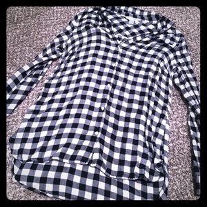 Black white flannel